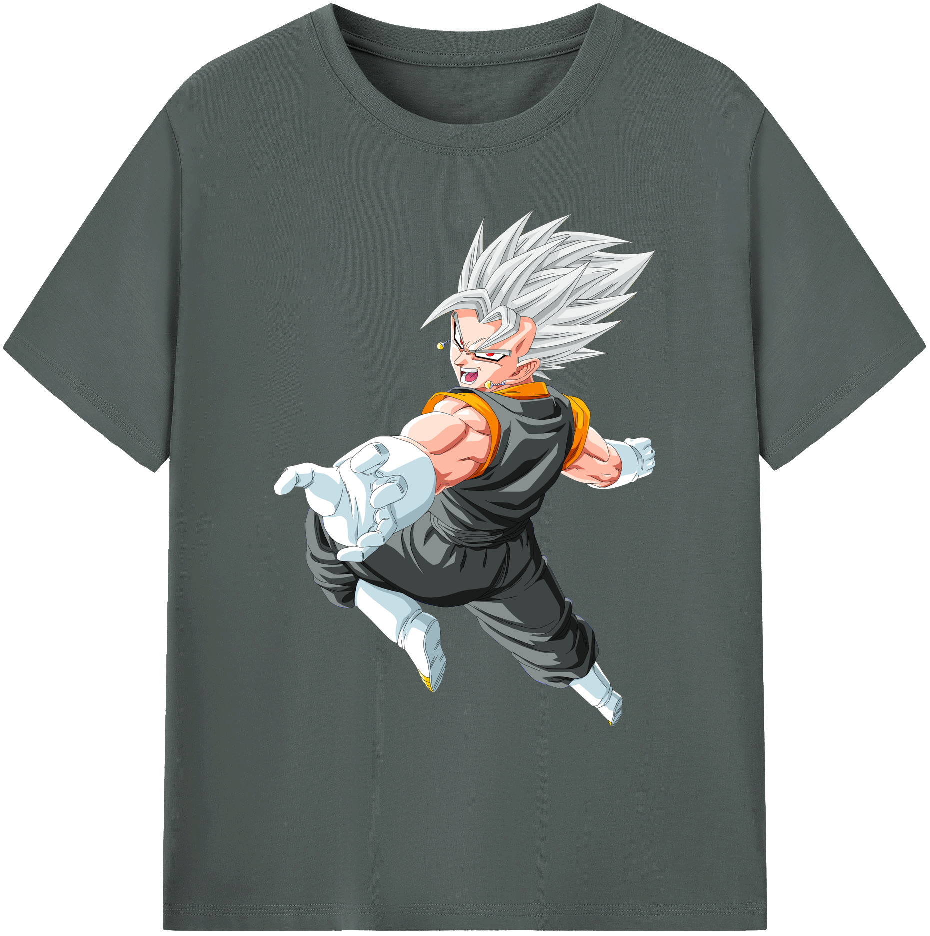 （画像用） ドラゴンボール ベジータ四世（Bejīta Yonsei）DRAGON BALL Vegeta IV 綿100％ メンズ半袖Tシャツ｜肌触りやわらか＆通気性